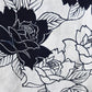 Traditional Chusen dyed yukata, rare  bold rose pattern.