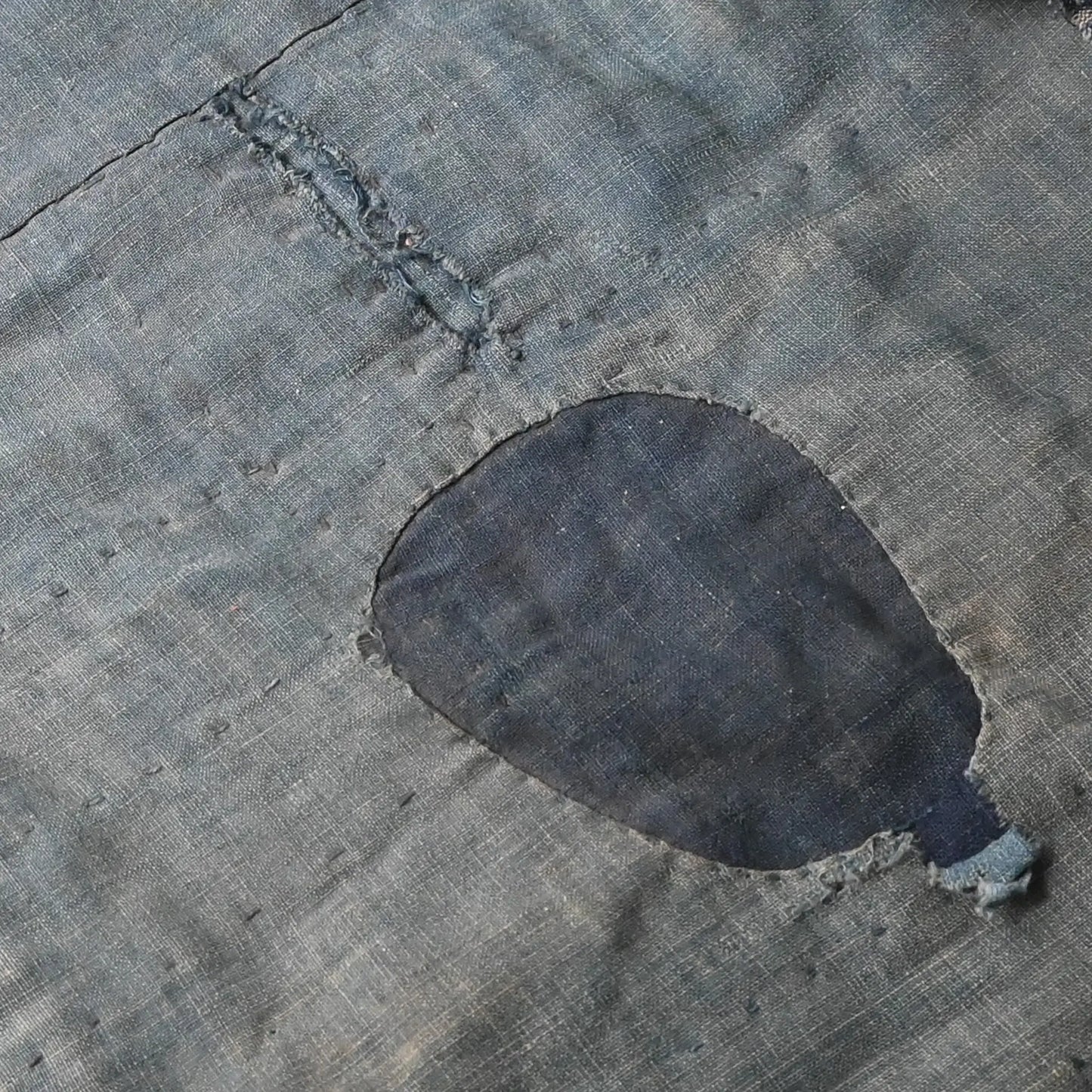 Large Indigo Boro Futon Cover