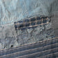 Large Indigo Boro Futon Cover
