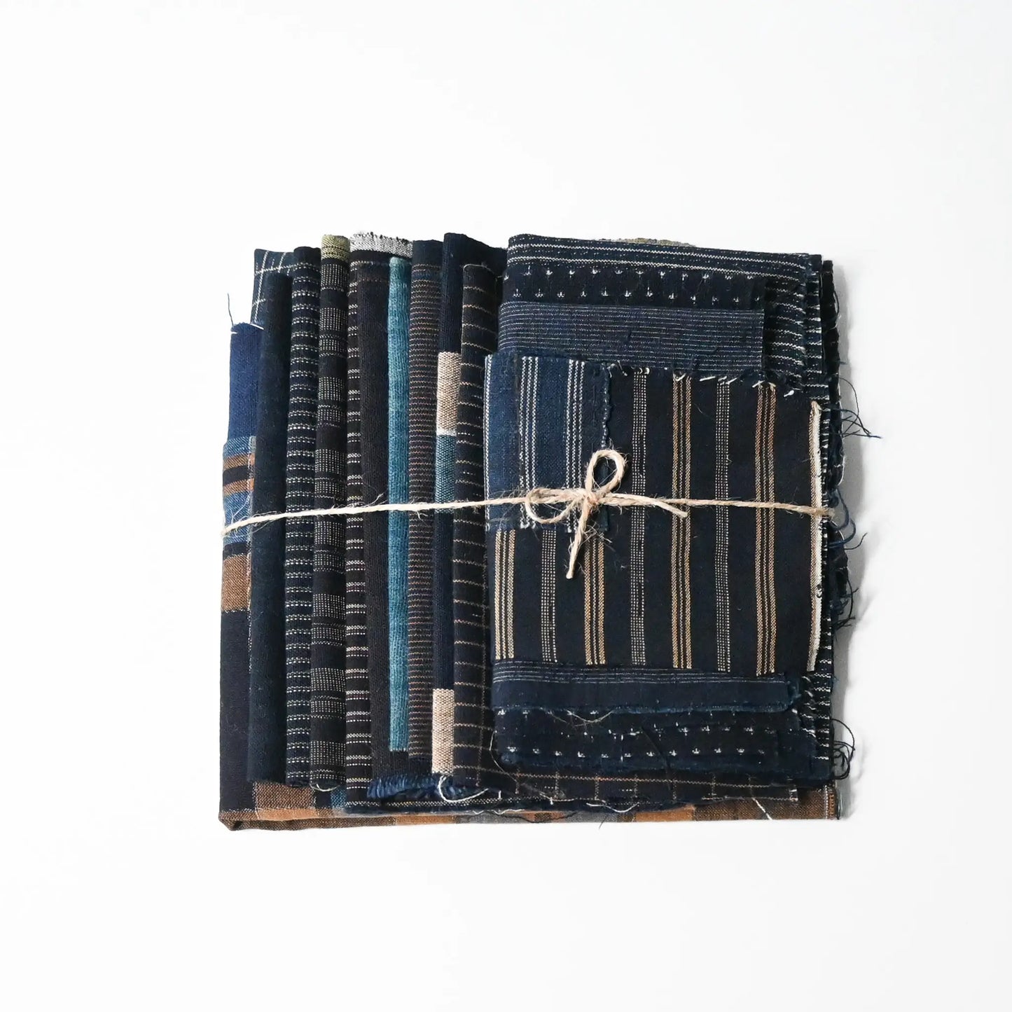 Vintage Indigo Cotton Scrap Bundle