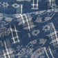 Antique Indigo Kasuri Hemp Fragment