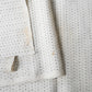 Vintage Natural Hemp Kimono Fabric, Kasuri Weave