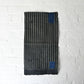 Vintage Indigo Stripe Cotton Fragment with Mending