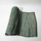 Antique indigo green hemp, indigo with yellow dye, open weave and coarse feel.