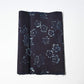 Antique indigo katazome stencil dyed cotton with cherry blossom and maple leaf motifs, early 20th century.