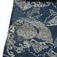 Detailed view of antique indigo Katazome dyed cotton with crane and tortoise form the early 20th century.