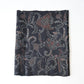Antique indigo katazome cotton with pomegranate motif and Bengala red detail.
