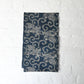 Antique indigo katazome cotton with wagasa and plum blossom motifs, from early 20th century.