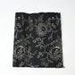 Antique indigo katazome cotton with crane, tortoise and chrysanthemum motif from early 20th century.