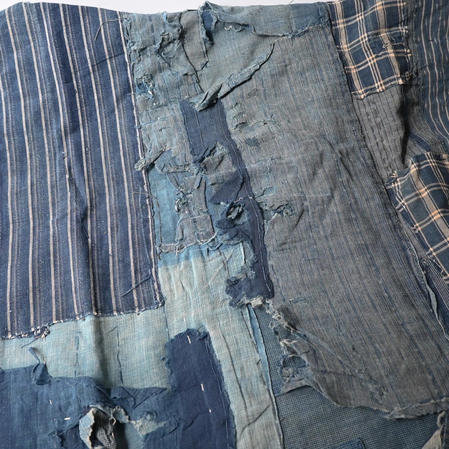 Large Indigo Boro Futon Cover