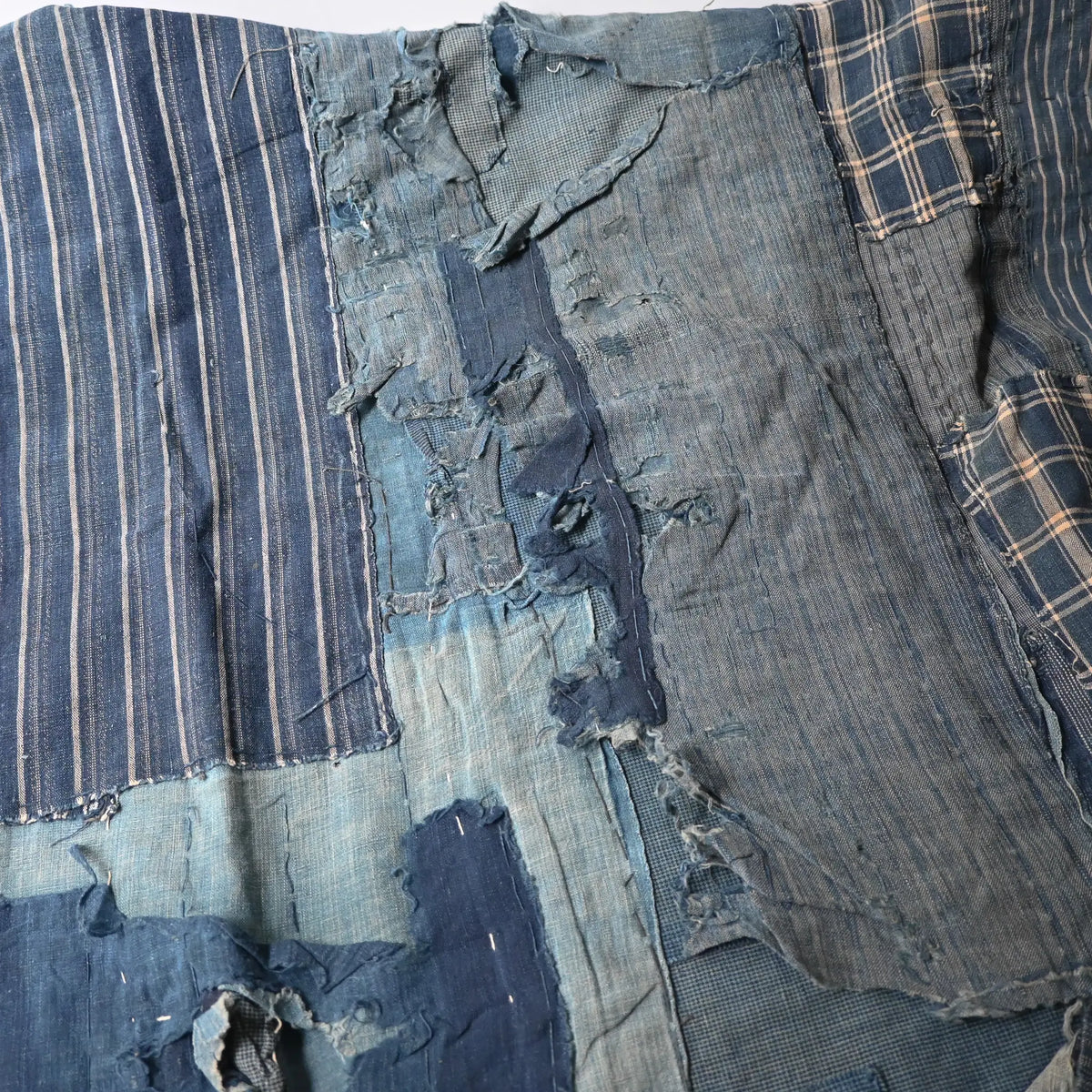 Large Indigo Boro Futon Cover