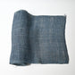Antique Japanese indigo dyed open-weave hemp Kaya panel from the early 20th century.