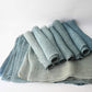 Antique Japanese indigo dyed hemp Kaya panels, beautiful colour shades.