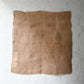 Full view of antique Japanese natural thick hemp with a patch, rustic feel.