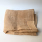 Antique natural wide width hemp cloth with mends.