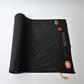 Vintage Japanese black Ro silk women's summer formal kimono fabric roll.