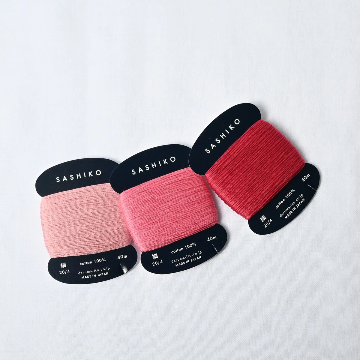 Sashiko thread from Daruma, ideal for sashiko stitching, visible mending, embroidery or various other needlework projects.