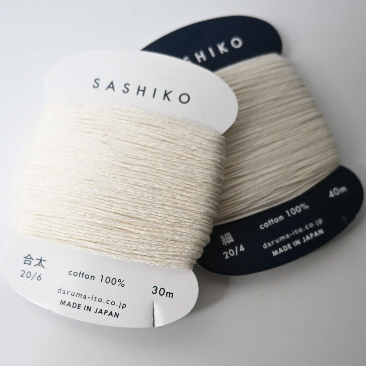 Sashiko thread from Daruma, ideal for sashiko stitching, visible mending, embroidery or various other needlework projects.