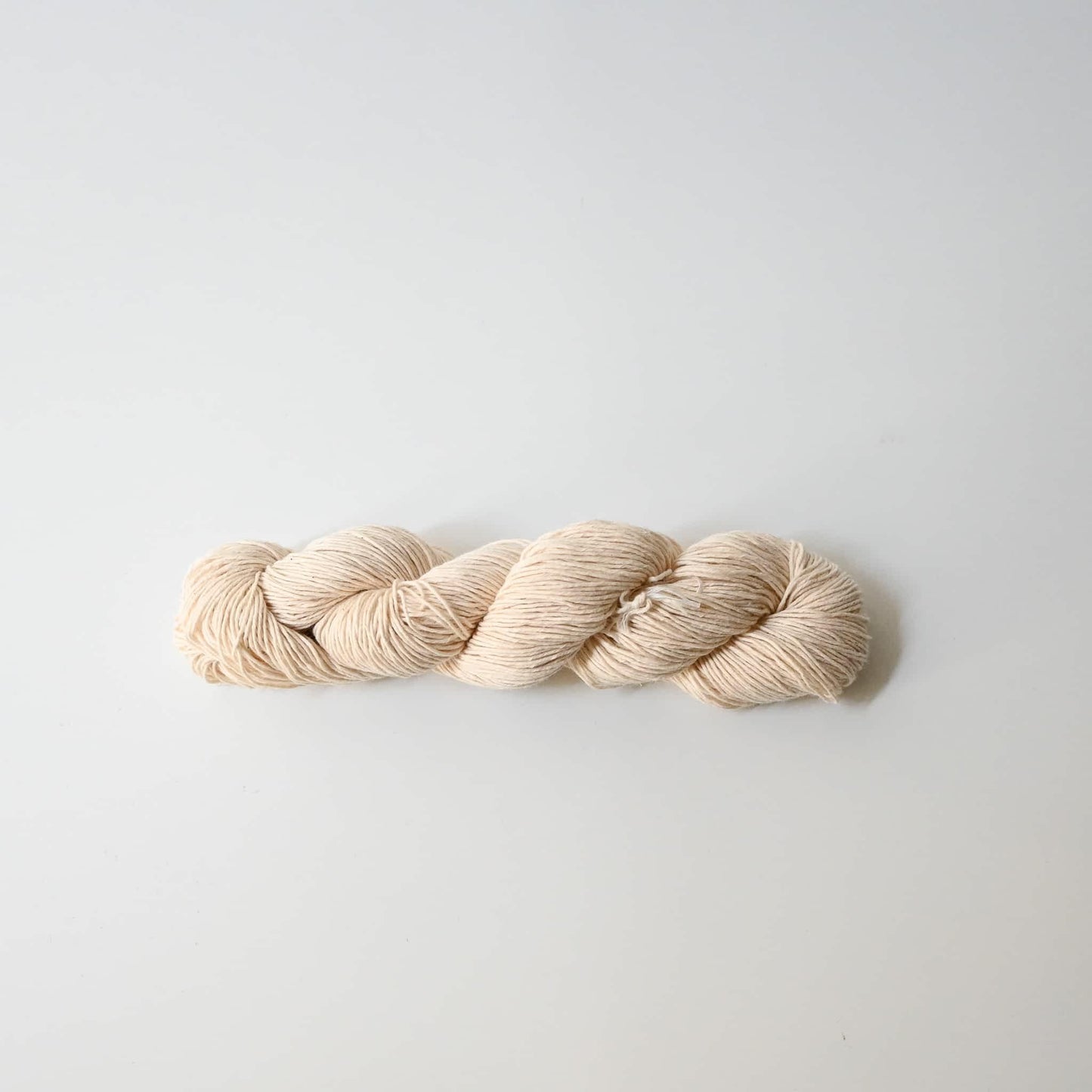 Authentic Japanese sashiko threads hank from Hida, Gifu, in natural colour 20/8.