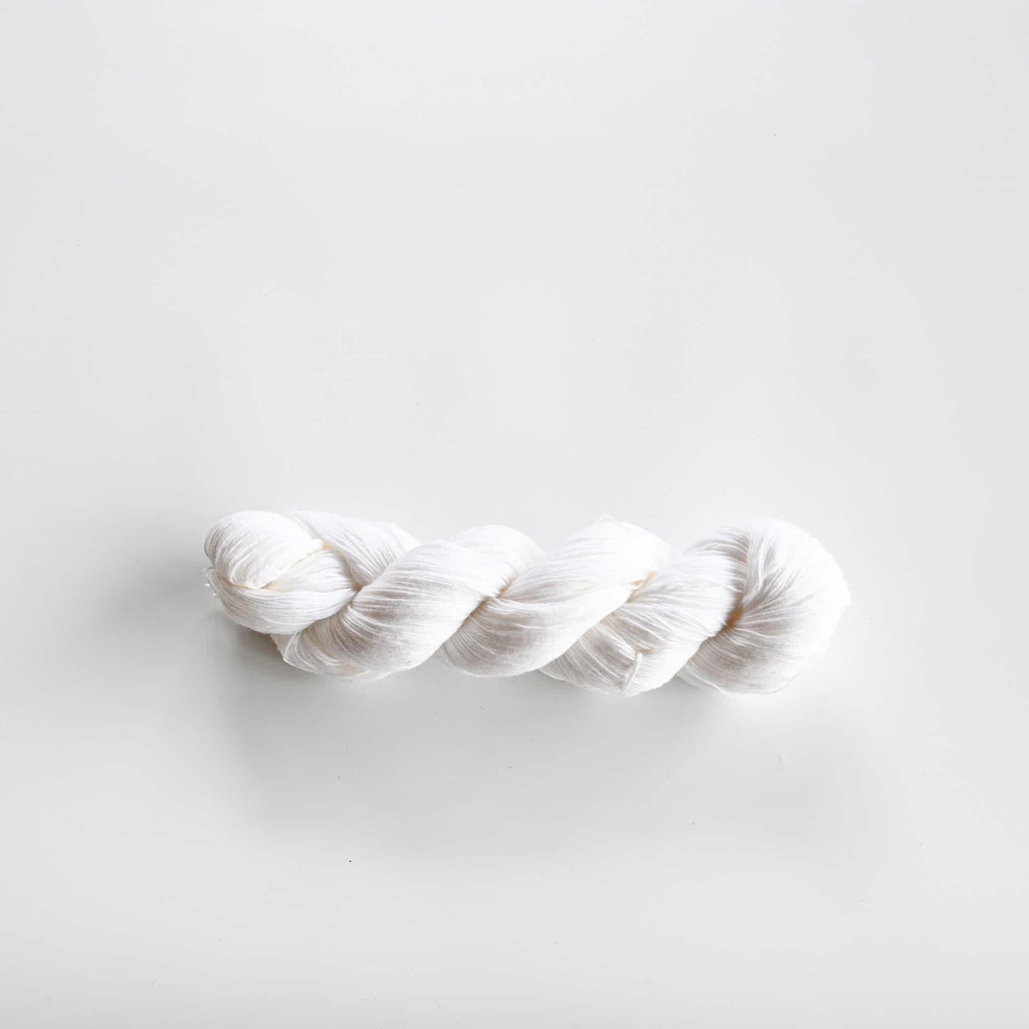 Authentic Japanese sashiko threads hank from Hida, Gifu, in white.