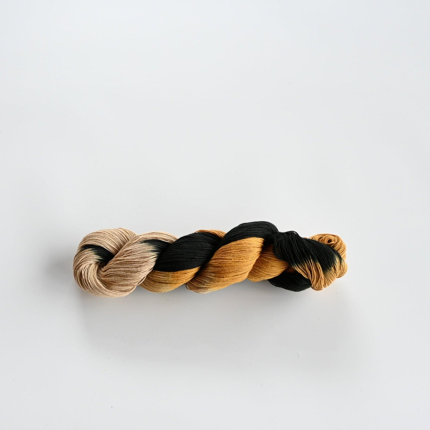 Authentic Japanese sashiko threads hank from Hida, Gifu, in yellow gradation.
