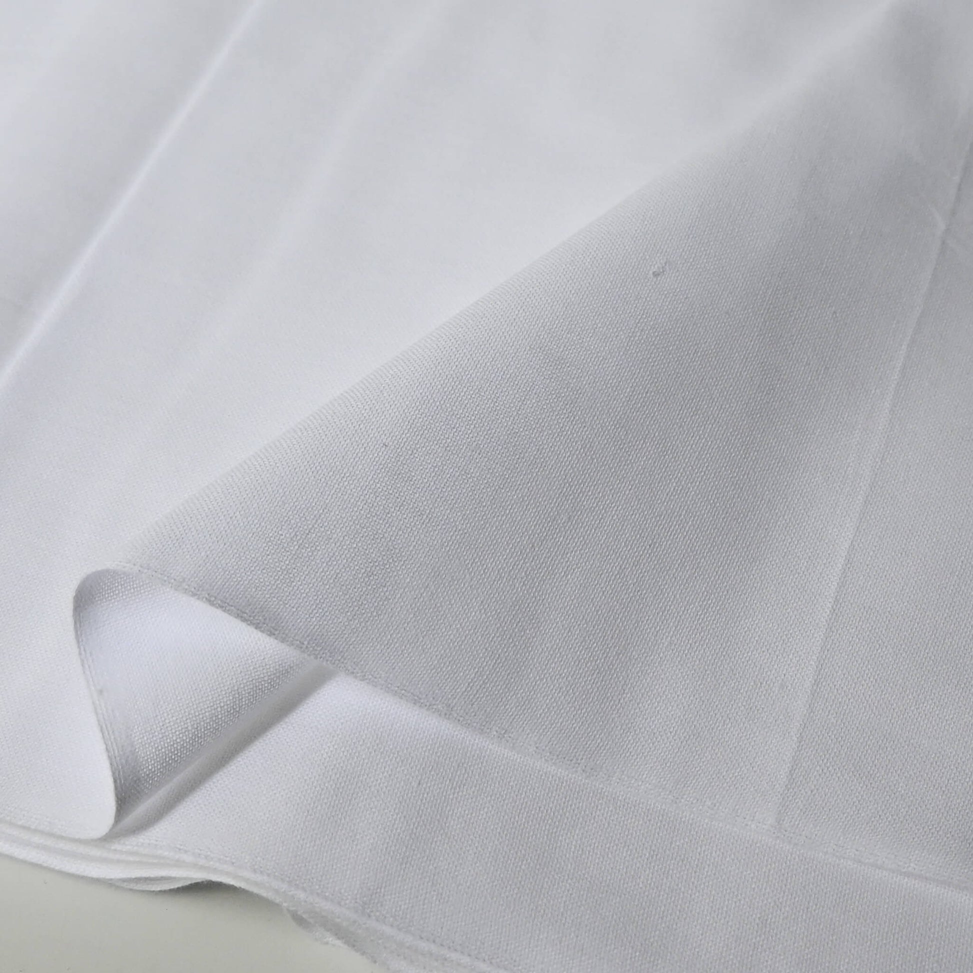 Close-up view of new traditional Japanese Sarashi cotton bolt sold by the metre.
