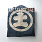 Rare vintage indigo cotton hanten, belonged to a local rescue organization that assisted people during floods and fires.