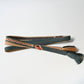 Vintage/recycled women's kimono dress accessories, Obijime cord in teal blue and gold.