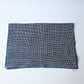 Vintage Chinese hand loomed indigo check cotton piece.