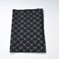 Vintage Japanese dark navy kasuri kimono fabric cotton with a soft feel.