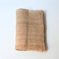 Vintage collectable bashofu banana fibre textile, natural fine stripe pattern.
