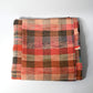 Vintage Japanese five-panel Sakiori rag-weaving textile made from recycled old kimono and futon fabrics. 