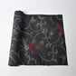Vintage flora Oshima tsumugi silk kimono fabric sold by the metre.