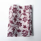 Vintage Hemp Kimono Fabric with Clematis Motif
