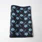 Vintage indigo kasuri cotton kimono fabric piece.