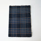 Vintage Japanese indigo check cotton from a futon cover.