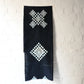 Vintage indigo Egasuri cotton piece with bold motif, gret for hanging to decorate your space.