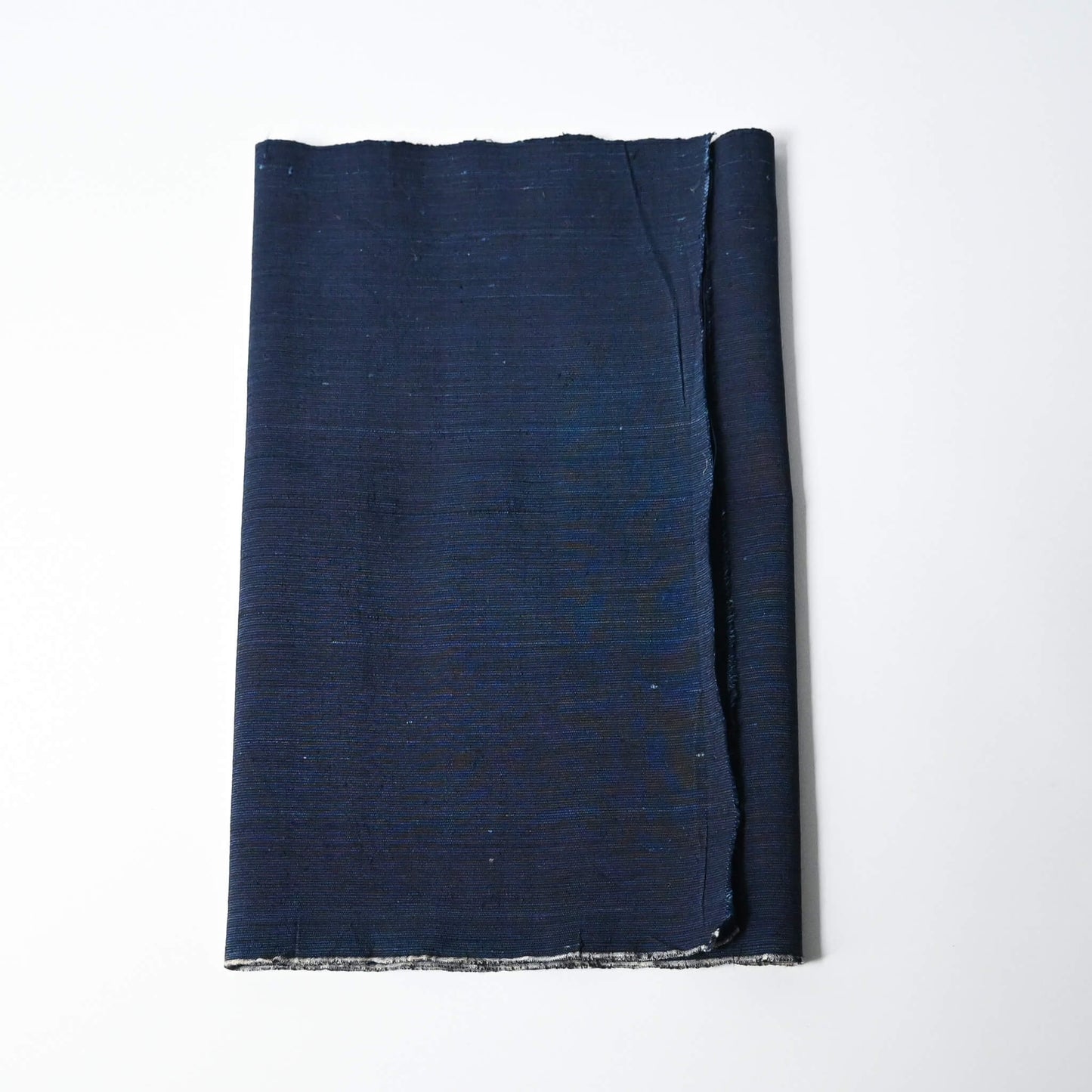 Vintage fine stripe indigo cotton piece from undone kimono.