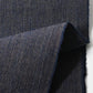 Close-up view of vintage Japanese indigo fine stripe cotton piece, medium to heavy weight.