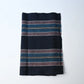 Vintage Japanese indigo stripe cotton panel from a futon cover.