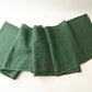 Full view of vintage Japanese indigo green Kaya cotton piece from the mid-20th century.