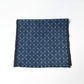 Fragment of vintage indigo kasuri cotton with all-over sashiko stitch with soft feel.