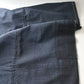 Detailed view of vintage four-panel indigo cotton futon cover with subtle Kasuri pattern from 20th century.