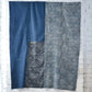 Full view of vintage Japanese indigo Katazome dyed and indigo plain cotton futon cover.