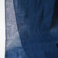Detailed view of vintage Japanese indigo Kaya mosquito net cotton panel.