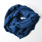 Full view of vintage Japanese indigo open weave Kaya mosquito net cotton panel.