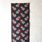 Hanging view of vintage indigo Kurume kasuri cotton with rare plum blossom pattern from the mid-20th century.