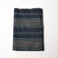 Vintage Japanese indigo stripe cotton piece from a futon cover, mid-20th century.