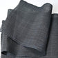 Full view of vintage indigo stripe hemp piece from undone kimono.