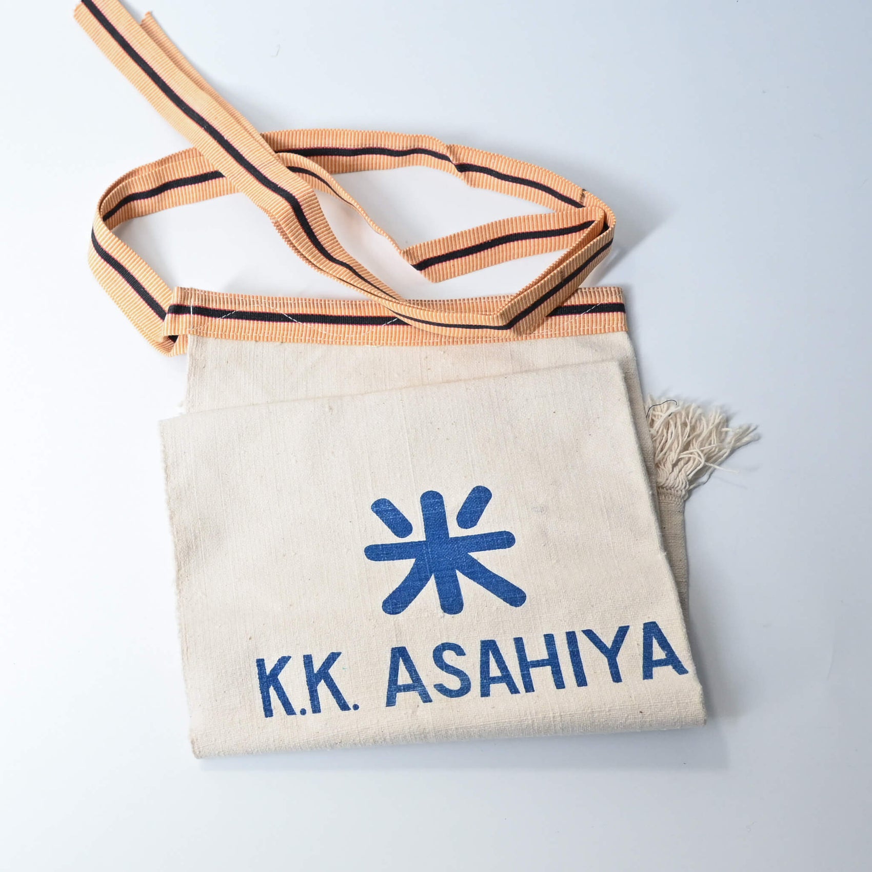 Vintage Japanese heavy cotton canvas shop apron.